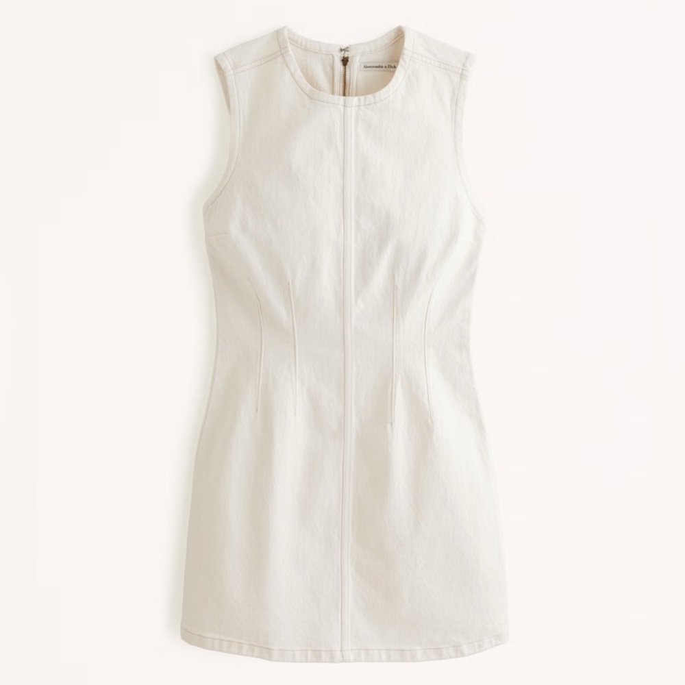Abercrombie, Small, White, Denim Dress